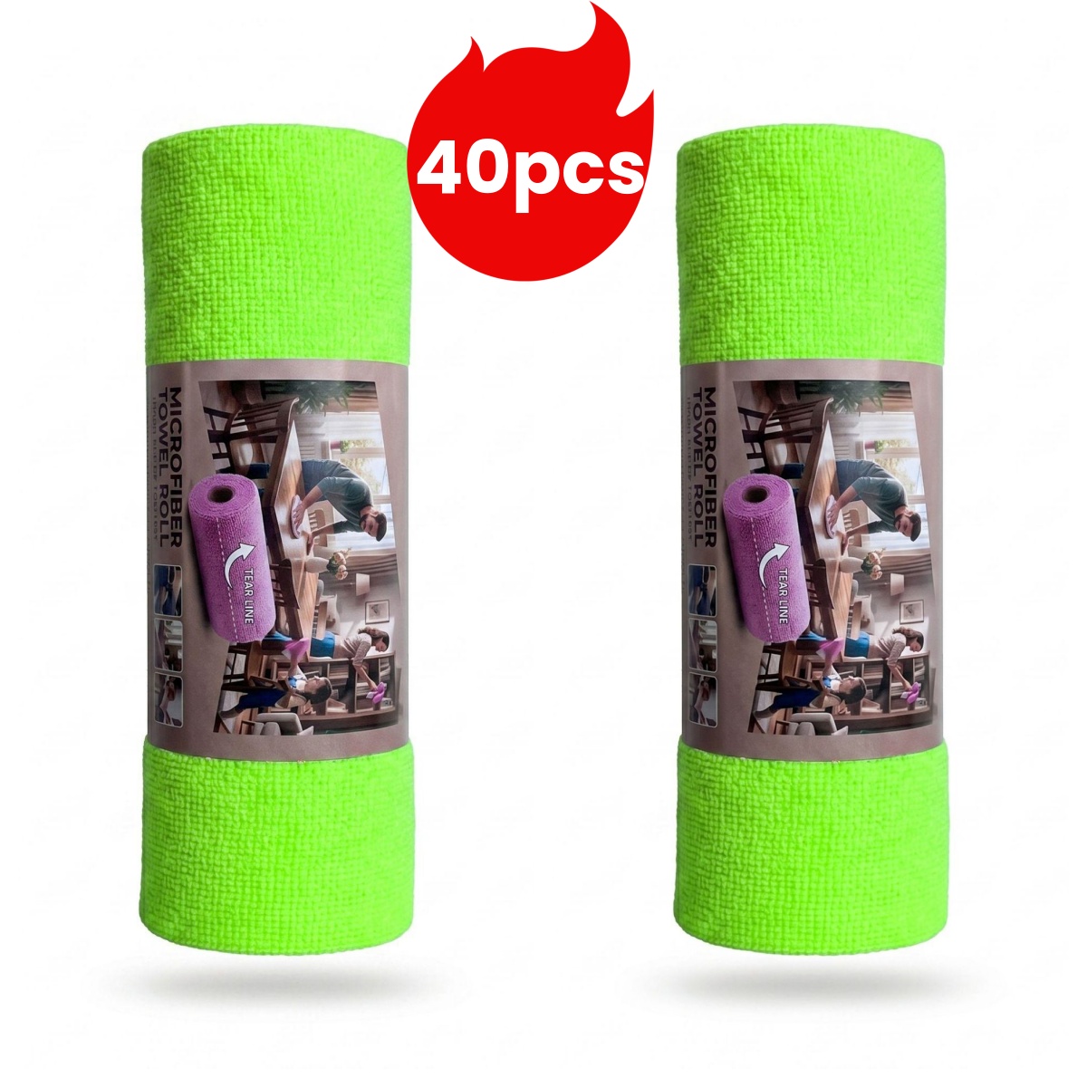 Microfiber Towel Detailing - 40 stuks/25*25cm Autowasdoeken, autoreinigingsdoeken, afscheurbare doekjes;