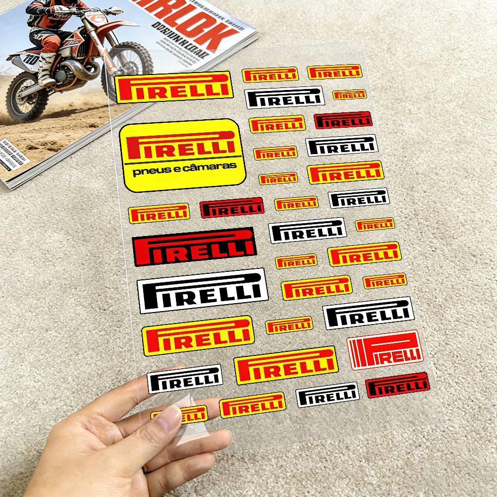 Castrol Oil Gtx - Voor PIRELLI motorfiets reflecterende stickers waterdichte