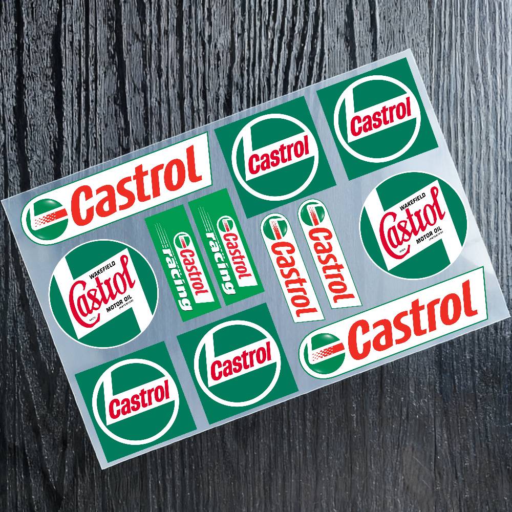 Castrol Oil Gtx - Stickers Moto Sticker Auto Body Bumper