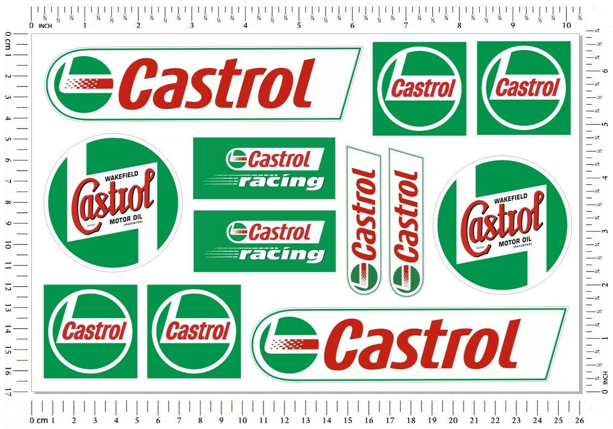 Castrol Oil Gtx - Castrol oliën Racing Sponsor motorfiets auto