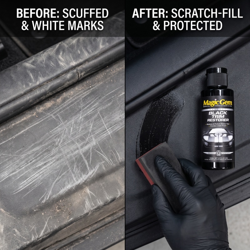 Trim Restorer Plastic - Plasticrestaurator voor autorubber, langdurige herstelconcentratie, vloeibare