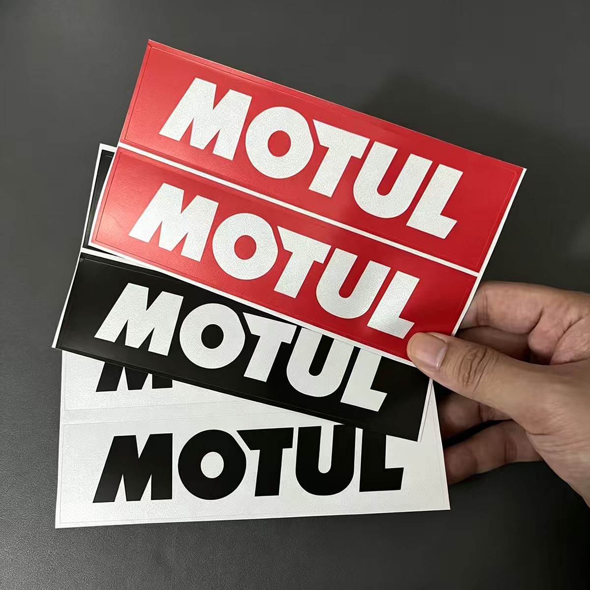Castrol Oil Gtx - Reflecterende MOTUL sticker logo motorfiets tank