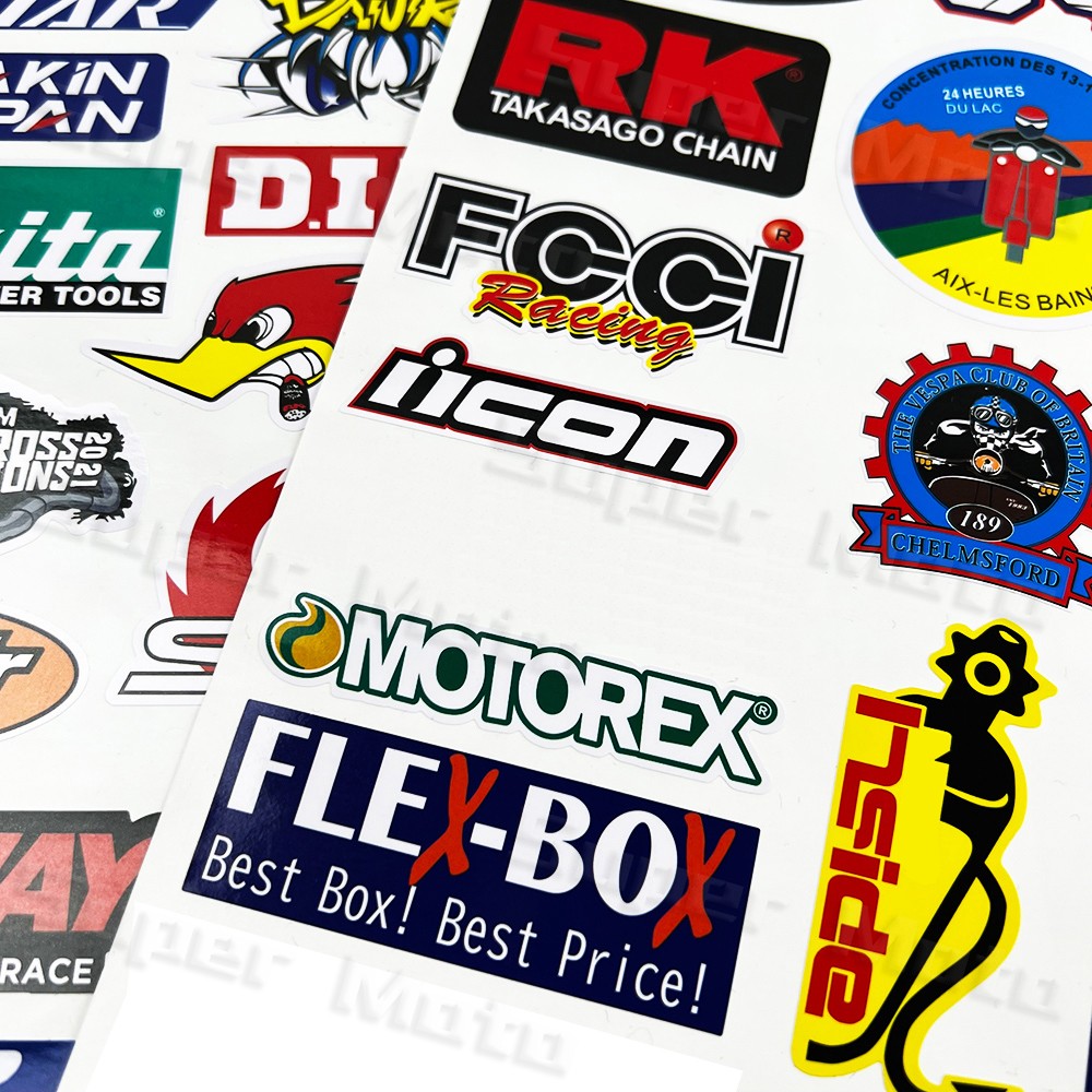 Motorfiets stickers race spons - Castrol Oil Gtx recensie en prijs