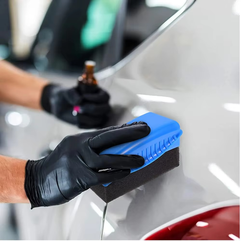 Autowielborstels met spons (me - Wax Applicator Pad recensie en prijs