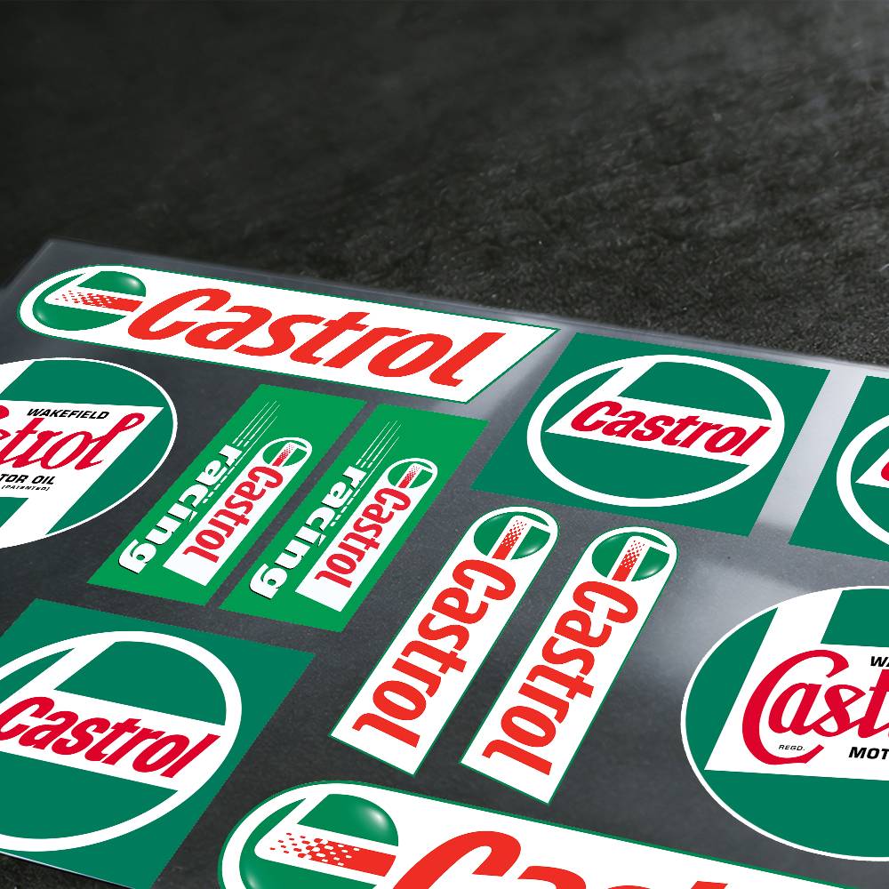 Stickers Moto Sticker Auto Bod - Castrol Oil Gtx recensie en prijs