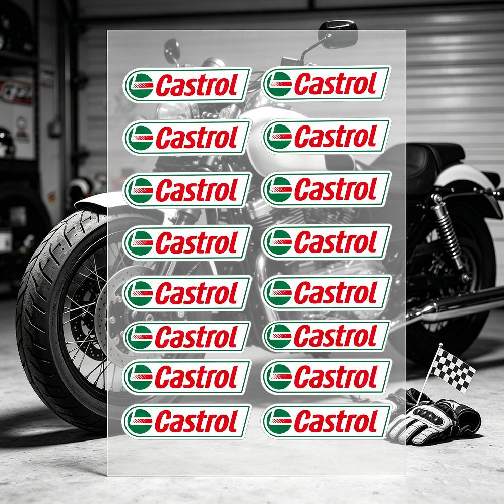C-Castrol LOGO motorfietsstick - Castrol Oil Gtx recensie en prijs