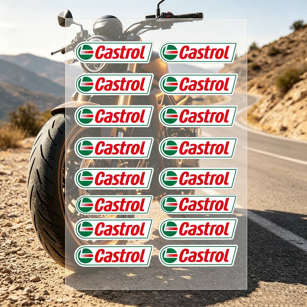 C-Castrol LOGO motorfietsstick - Castrol Oil Gtx recensie en prijs