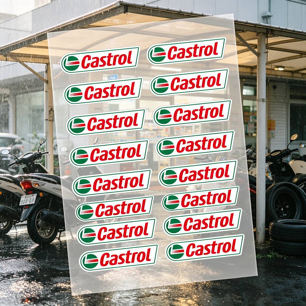 C-Castrol LOGO motorfietsstick - Castrol Oil Gtx recensie en prijs