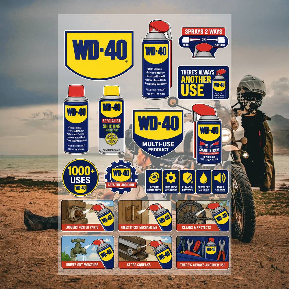 W-D-40 Esthetische Graffiti Wa - Castrol Oil Gtx recensie en prijs