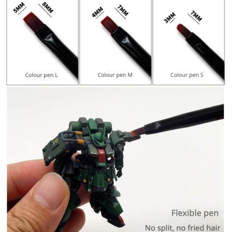 MSWZ MS-063 3-IN-1 Model Hand  - Detailing Brush Set recensie en prijs